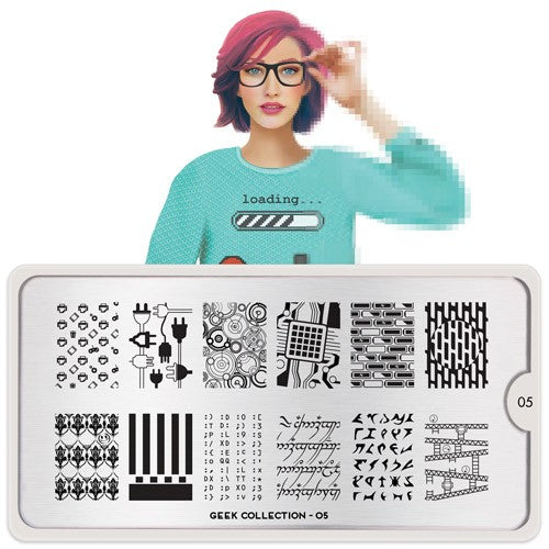 MoYou Plaque d'estampage Nail Art Collection Geek 05 #MPGEE05