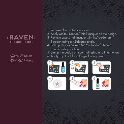 MoYou Nail Art Plate Collection Gothic 01  #MPGOT01