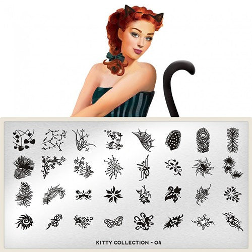 Collection de plaques de stamping MoYou Kitty 04 #MPKIT04