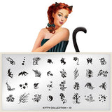 Collection de plaques de stamping MoYou Kitty 10 #MPKIT10