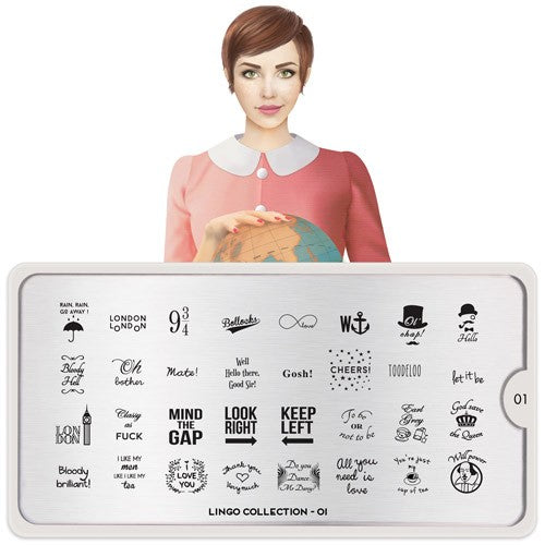 MoYou Collection de Plaques Stamping Lingo 01 #MPLIN01