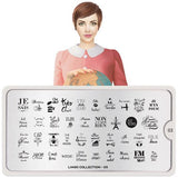 Plaque de stamping MoYou Nail Art Collection Lingo 03 #MPLIN03