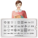 MoYou Nail Art Plate Collection Lingo 04 #MPLIN04