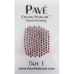 Pave Crystal Pedicure Mini Kit, 8pcs -  Light Amethyst