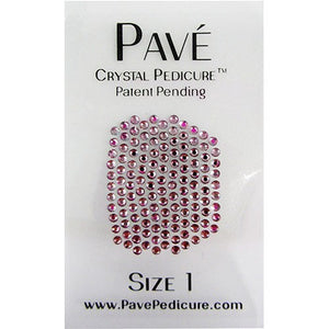 Pave Crystal Pedicure Mini Kit, 8pcs -  Light Amethyst