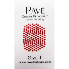 Pave Crystal Pedicure Mini Kit, 8pcs -  Light Siam