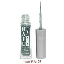 Nubar Dissolvant Nail Art Paillettes Argent-Vert A107