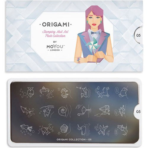 MoYou Collection de Plaques pour Ongles Origami 05 #MPORI05