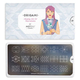 Collection de plaques stamping MoYou Origami 09 #MPORI09