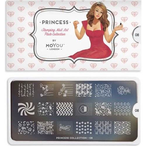 MoYou Planche de Stamping Collection Princesse 08 #MPPRI08