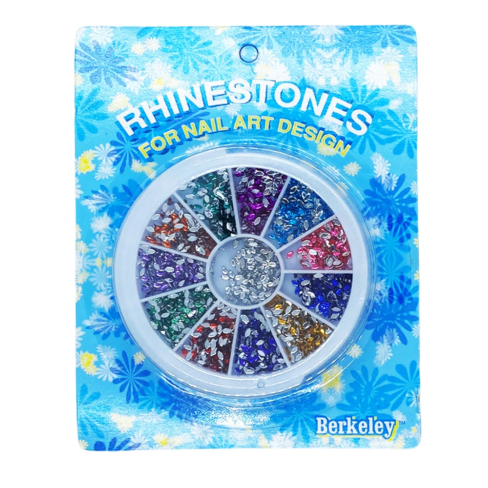 Strass Berkeley Bateau 1.5x3mm 12 Couleurs 1440 Pièces/Rouleau RS305