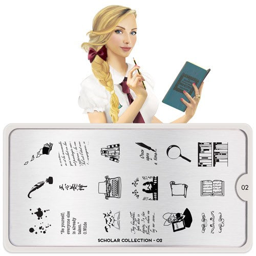 MoYou Nail Art Plate Collection Scholar 02  #MPSCH02