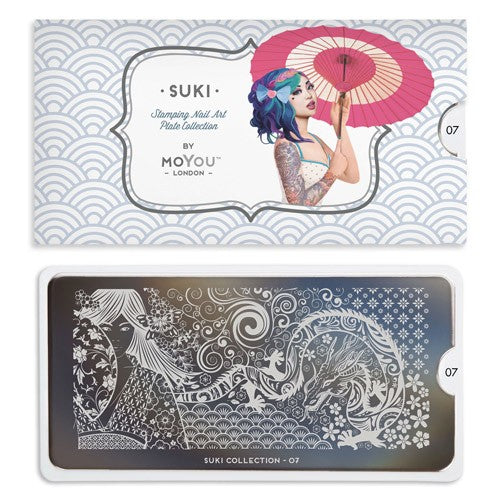 MoYou Plaque Stamping Nail Art Collection Suki 07 #MPSUK07