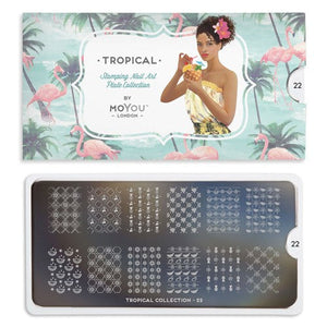 Collection de plaques stamping MoYou Tropical 22 #MPTRO22