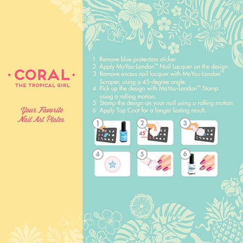 Collection de plaques stamping MoYou Tropical 22 #MPTRO22