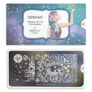 Collection de Plaques MoYou pour Nail Art Zodiaque 07 #MPZOD07