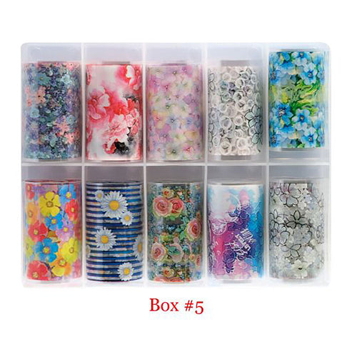 DND Feuilles de transfert Fleurs teintes 00389