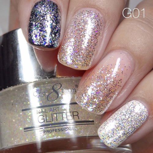 Cre8tion Nail Art Paillettes 1 fl oz/30g Paillettes 01 #1101-0492