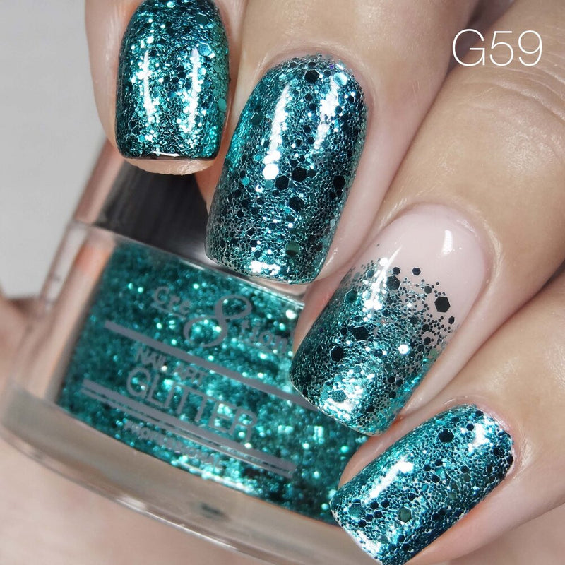 Paillettes pour nail art Cre8tion 1 fl oz/30g Paillettes 59 #1101-0550