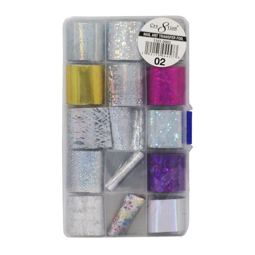 Cre8tion 15 Motifs Feuille de Transfert Nail Art Col.02 #1101-0992