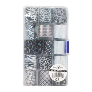 Cre8tion 15 Designs Nail Art Transfer Foil Col.03 #1101-0993