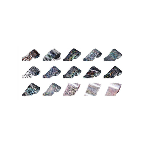 Cre8tion 15 Motifs Feuille de transfert Nail Art Col.03 #1101-0993