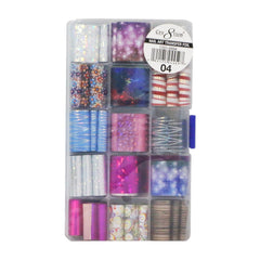 Cre8tion 15 Designs Nail Art Transfer Foil Col.04 #1101-0994