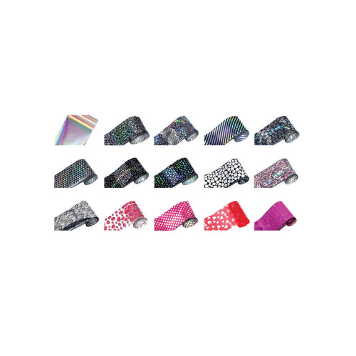 Cre8tion 15 Motifs Feuille de Transfert Nail Art Col.07 #1101-0997