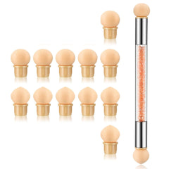 Nail Art Brush Replaceable Sponge Head Orange 49951