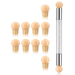 Nail Art Brush Replaceable Sponge Head White 49952