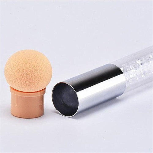 Nail Art Brush Replaceable Sponge Head White 49952