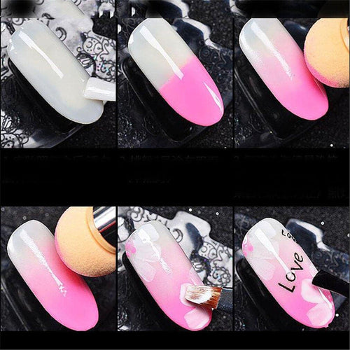 Nail Art Brush Replaceable Sponge Head White 49952