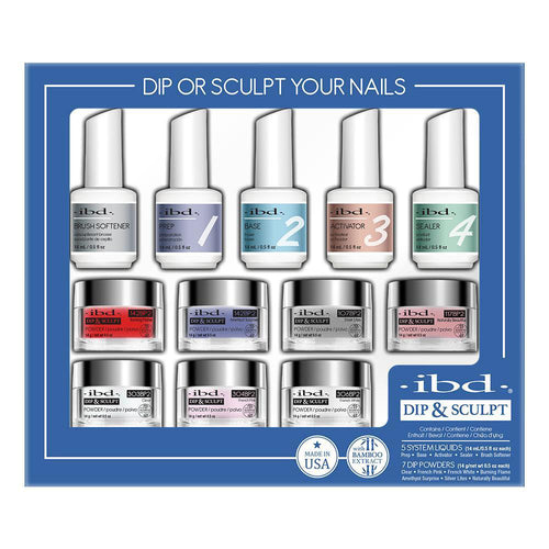 Kit français IBD Dip & Sculpt 12 PIÈCES avec extrait de bambou 13503