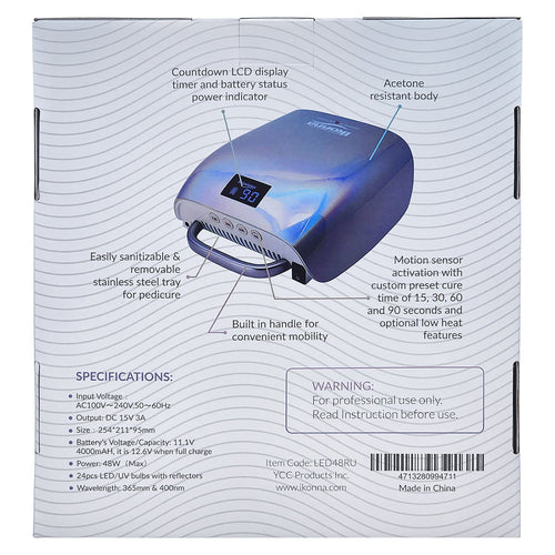 Lampe UV/LED rechargeable Ikonna 48W Unicorn LED48RU