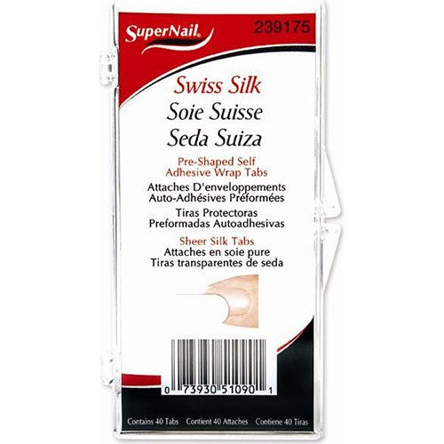 Supernail Swiss Silk Languettes adhésives 40 pièces 51070