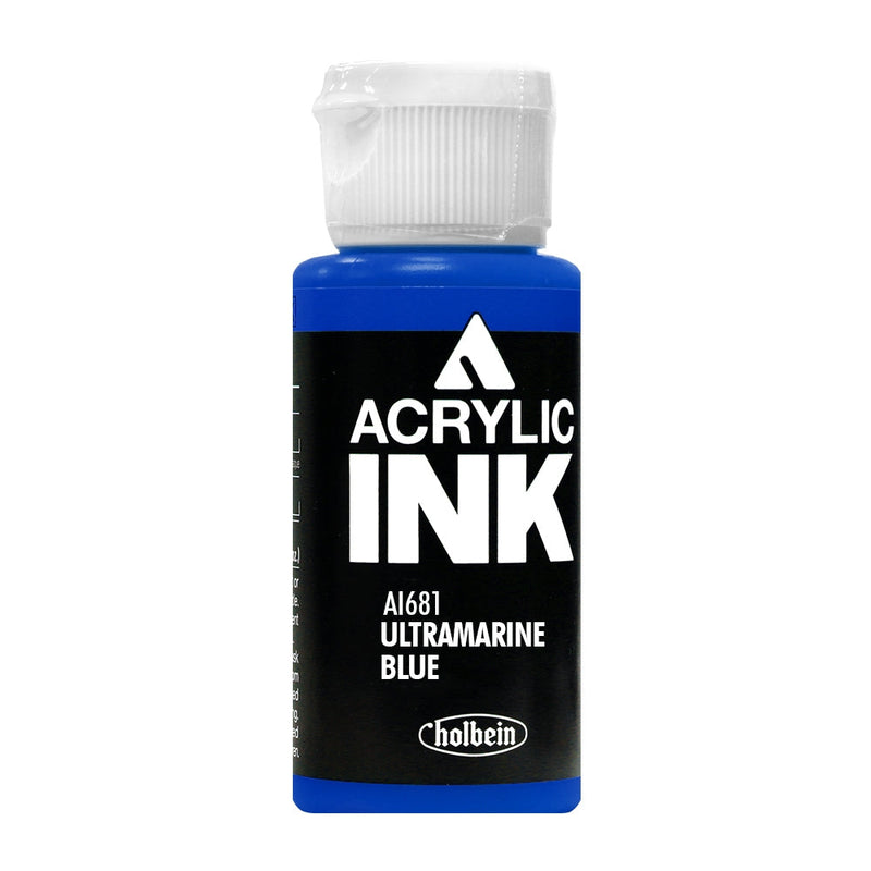 Encre acrylique Holbein Bleu Outremer AI681A