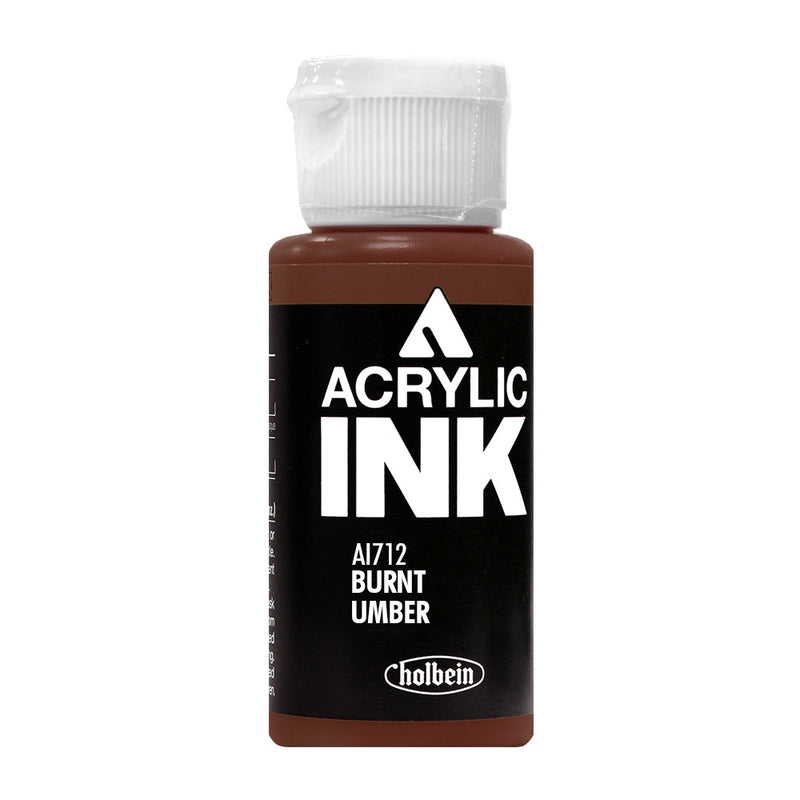 Encre Acrylique Holbein Terre d'Ombre Brûlée AI712A