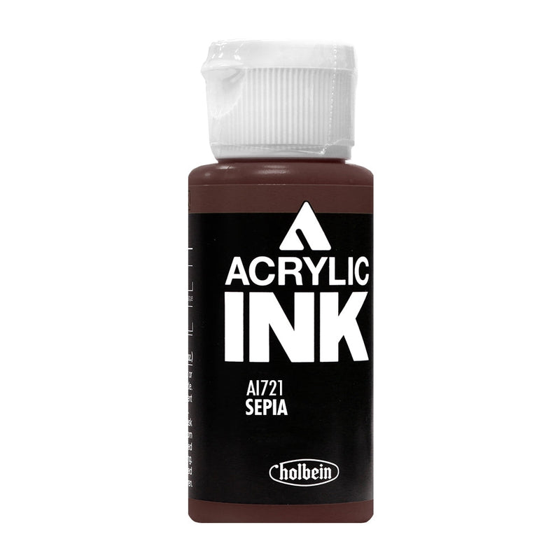 Encre Acrylique Holbein Sépia AI721B