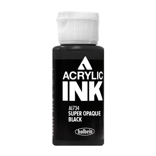 Holbein Acrylic Ink Super Opaque Black AI734C 15734