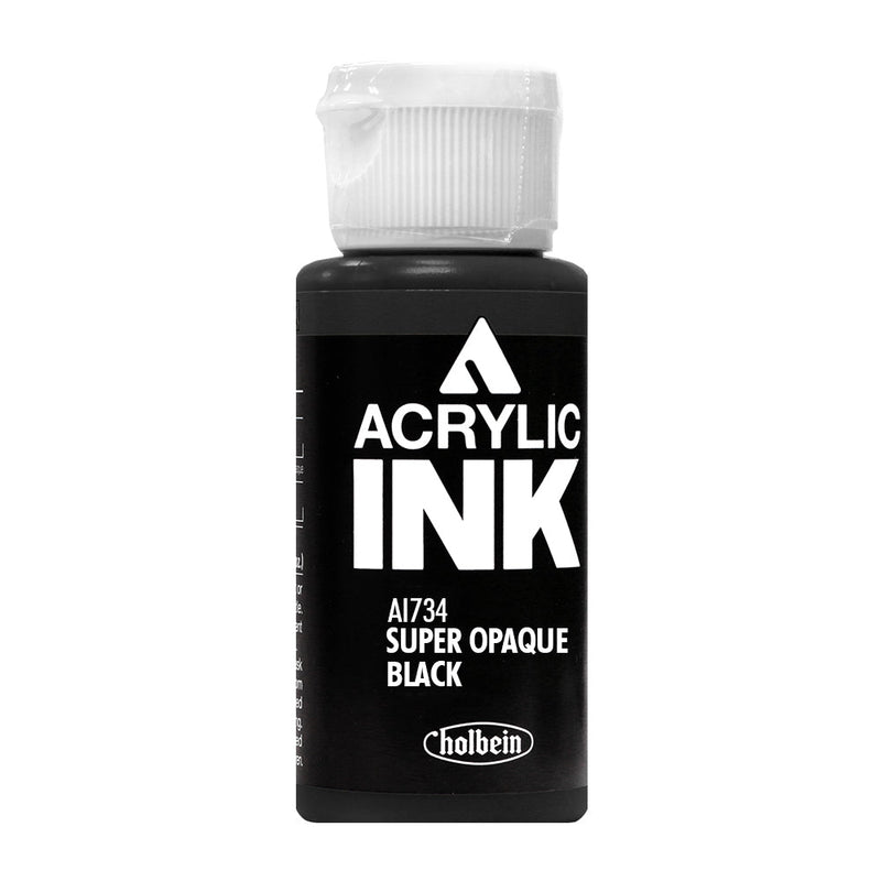 Encre Acrylique Holbein Noir Super Opaque AI734C 15734