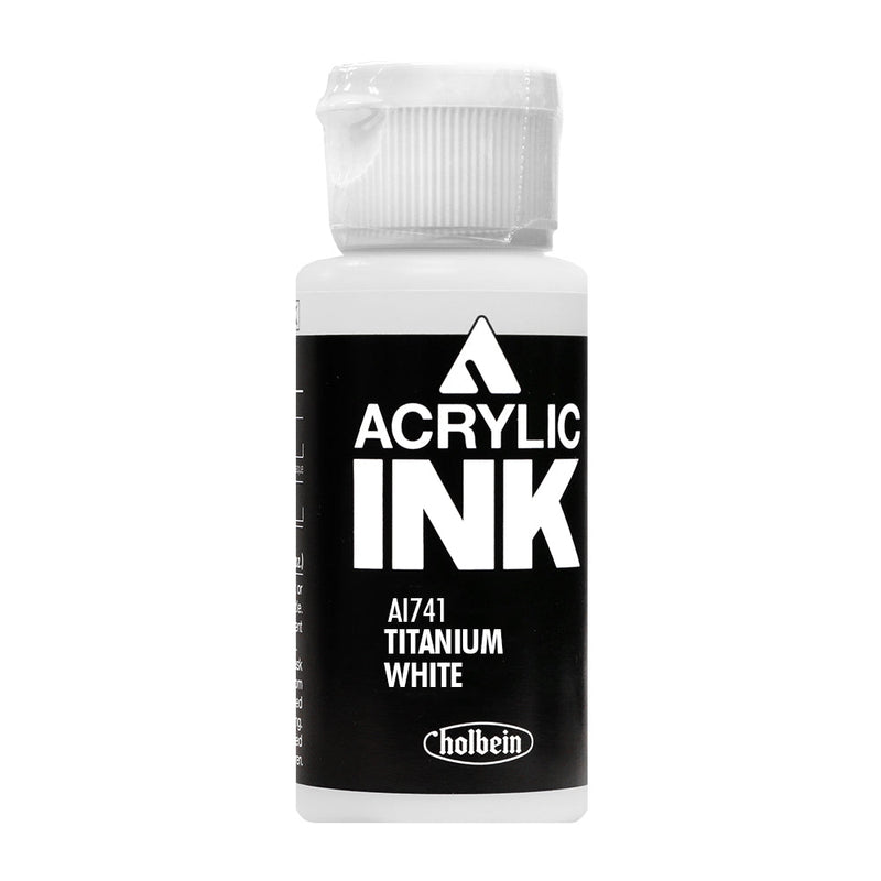Encre Acrylique Holbein Blanc Titane AI741A