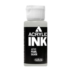 Holbein Acrylic Ink Pearl Silver AI763D