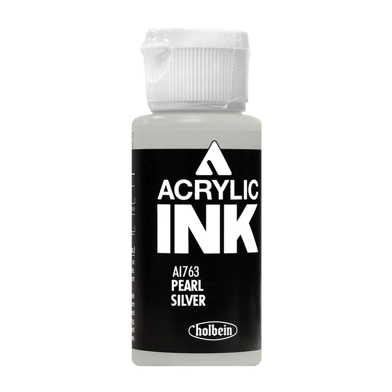Holbein Acrylic Ink Pearl Silver AI763D
