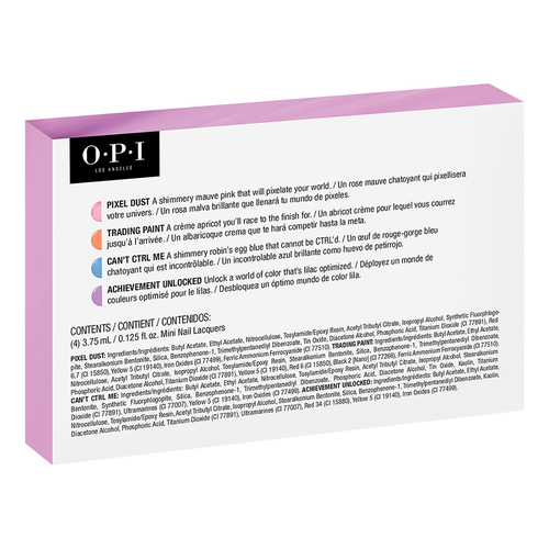 Mini-coffret 4 vernis à ongles OPI XBOX DCD01