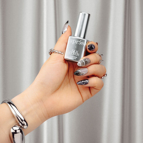 Apres Silk Cover 15 ml - Silver Screen 801 AP-5SLK801-WS