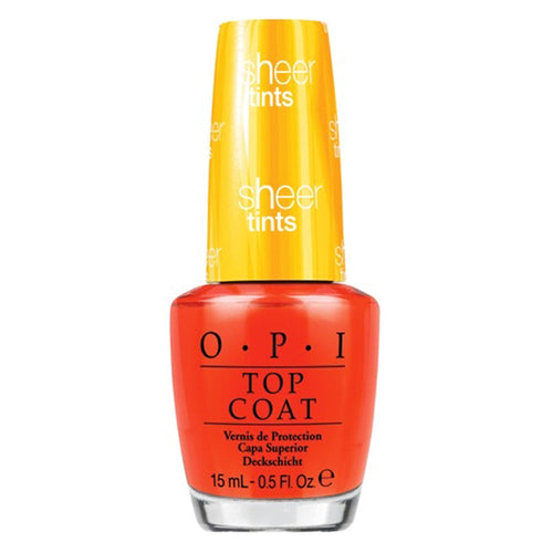OPI Tinted Top Coat - I'm Never Amberrassed 15 ml. NT S01