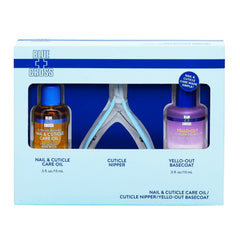 Blue Cross Cuticle Oil + Cuticle Nipper + Yello-out Base