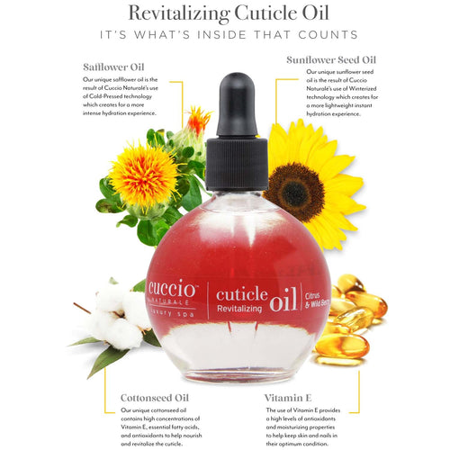 Huile Revitalisante pour Cuticules Cuccio 2.5oz Agrumes&Baies SauvagesCNSC4124