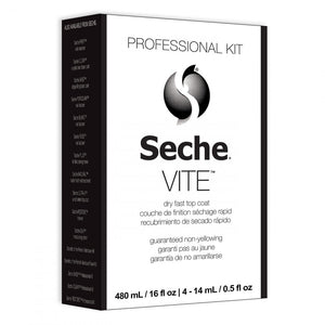Seche Vite Dry Fast Top Coat Salon Refill Kit 16oz - 69939