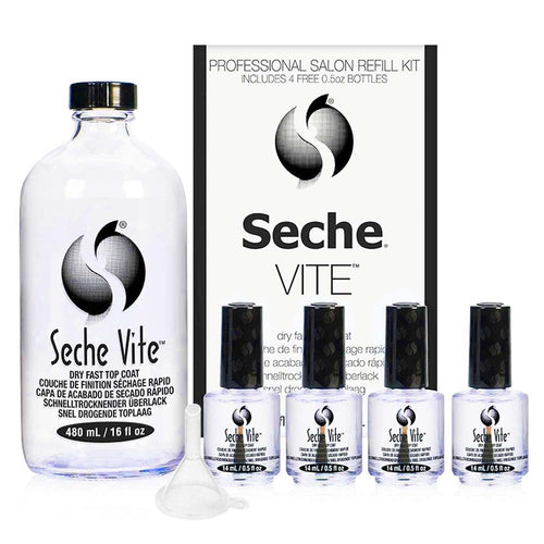 Seche Vite Dry Fast Top Coat Trousse de Recharge Format Salon 473 ml - 69939